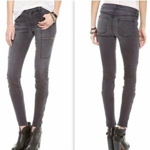 J Brand Kassidy grey cascade Skinny moto Jeans Size 27